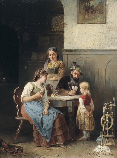 لعبة الورق. بواسطة انطون سيتز